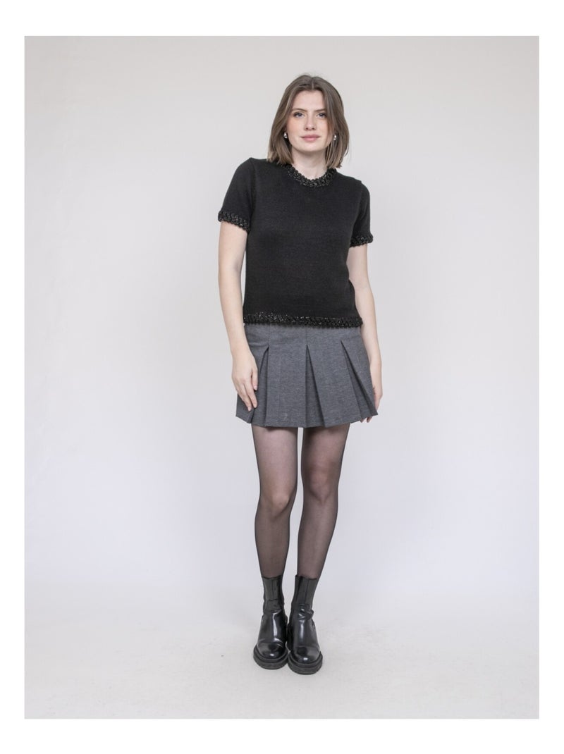 Pull con dettagli intrecciati KERMELA Nero - Kiabi