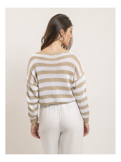 Pull con motivi a righe lurex KANINA - Kiabi