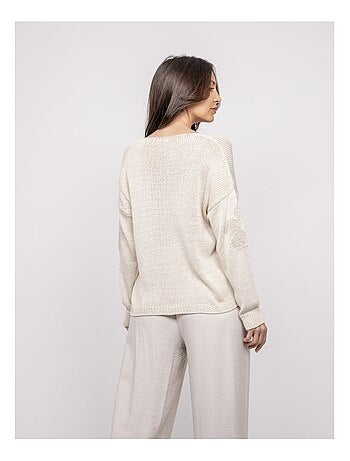 Pull con motivi lurex KALYSSA