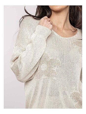 Pull con motivi lurex KALYSSA