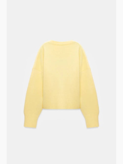 Pull femme en maille côtelée à col v dilvin - Kiabi Pull femme en maille côtelée à col v dilvin - Kiabi