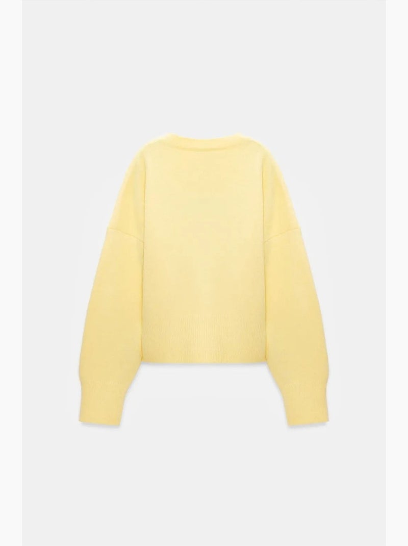 Pull femme en maille côtelée à col v dilvin - Kiabi
