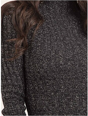Pull fine col montant paillettes KABIANA
