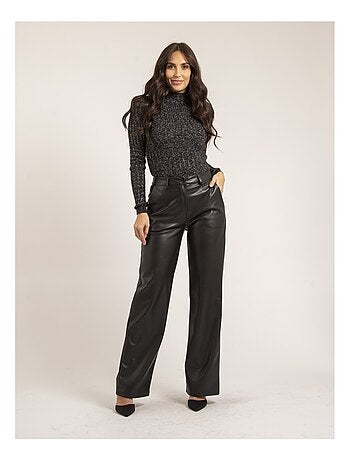 Pull fine col montant paillettes KABIANA