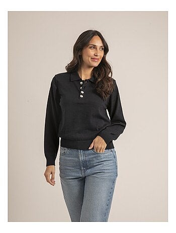 Pull fine col polo KONOR