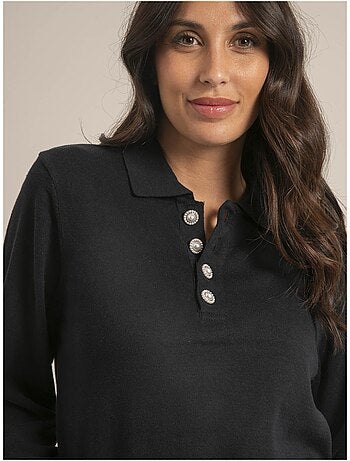 Pull fine col polo KONOR
