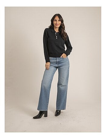 Pull fine col polo KONOR
