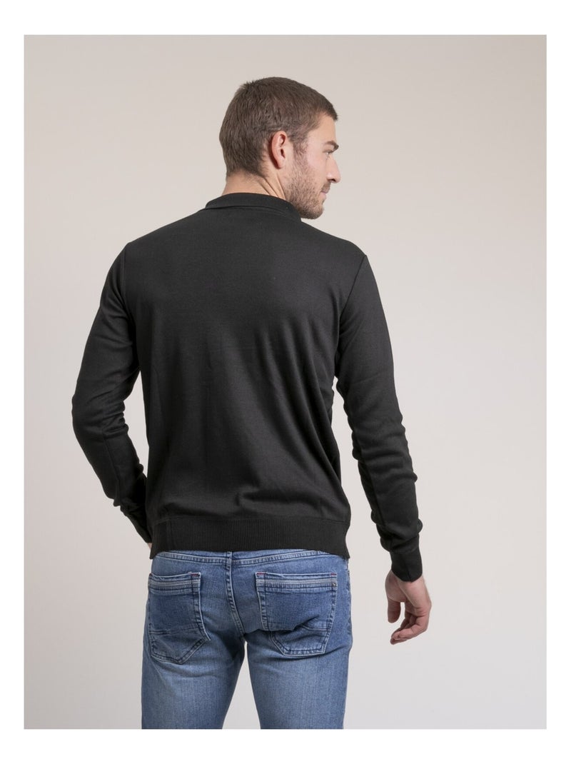 Pull fine collo con zip LENOWILEM Nero - Kiabi