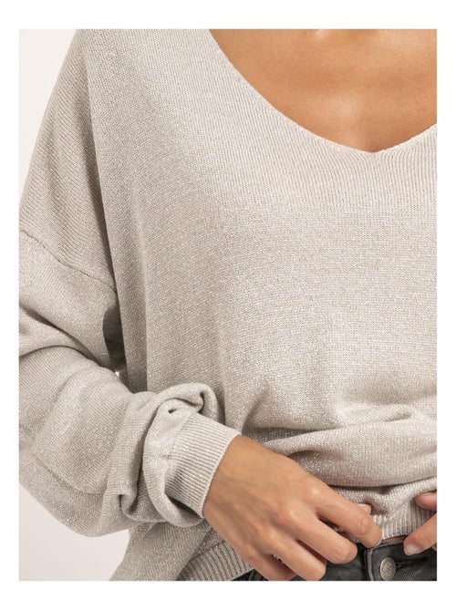 Pull fine con paillettes KANGO - Kiabi