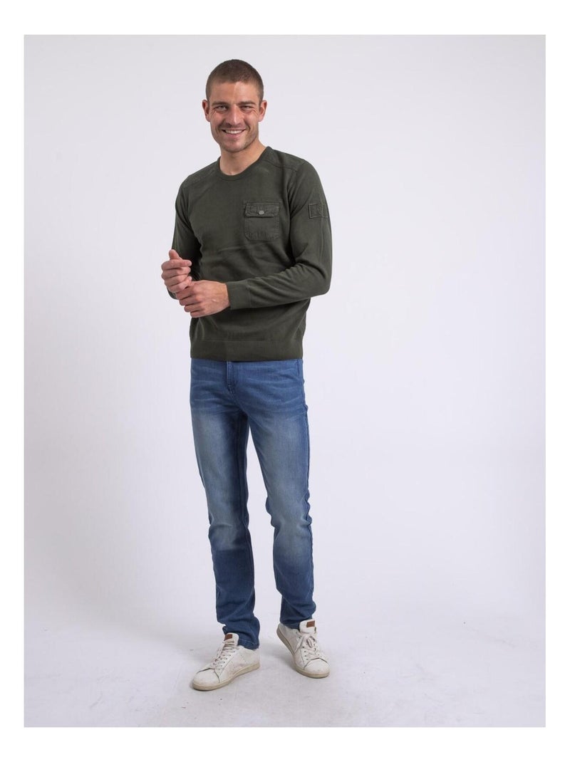 Pull fine girocollo AMARTIN Cachi - Kiabi