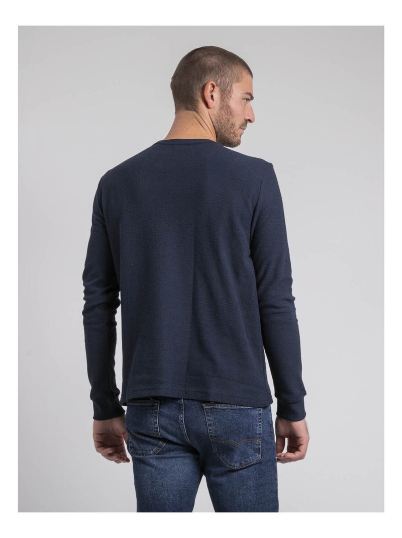 Pull fine girocollo JILIVIO Blu marino - Kiabi