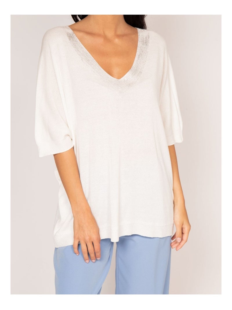 Pull fine KUSMI Bianco - Kiabi