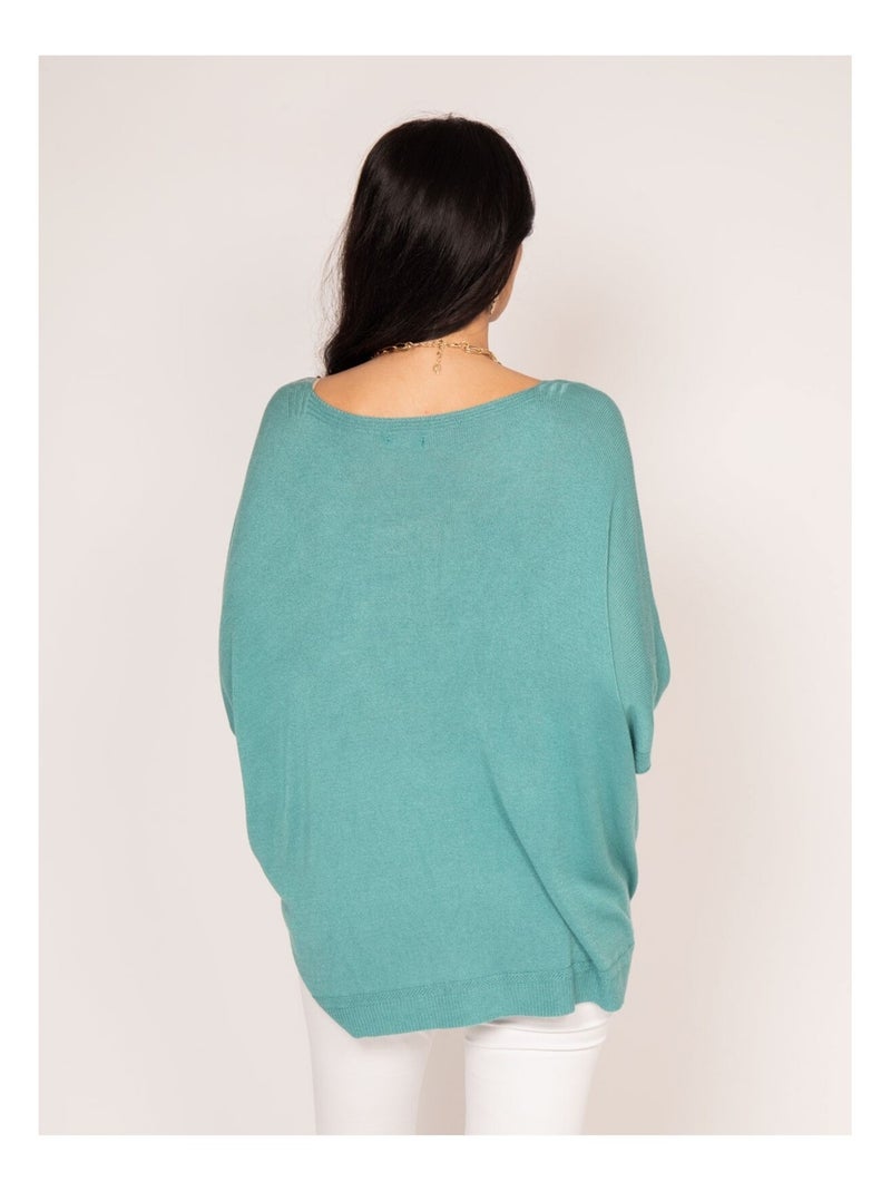 Pull fine KUSMI Verde acqua - Kiabi