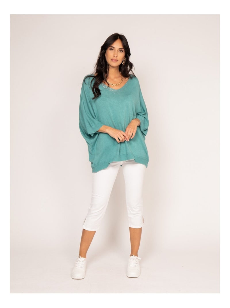 Pull fine KUSMI Verde acqua - Kiabi
