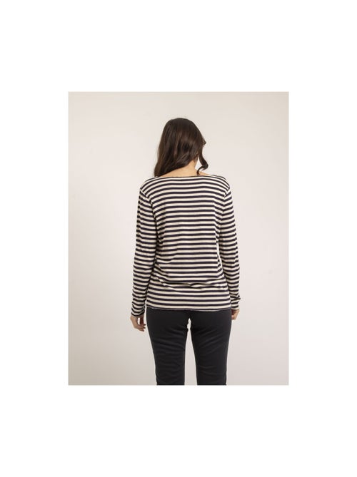Pull fine rayures KEMILE - Kiabi