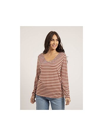 Pull fine rayures KEMILE
