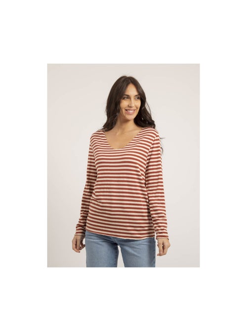 Pull fine rayures KEMILE - Kiabi