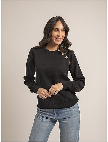 Pull girocollo pur coton KORDINE