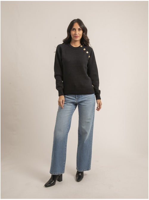 Pull girocollo pur coton KORDINE - Kiabi