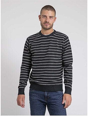 Pull girocollo rayures LIMUTIL