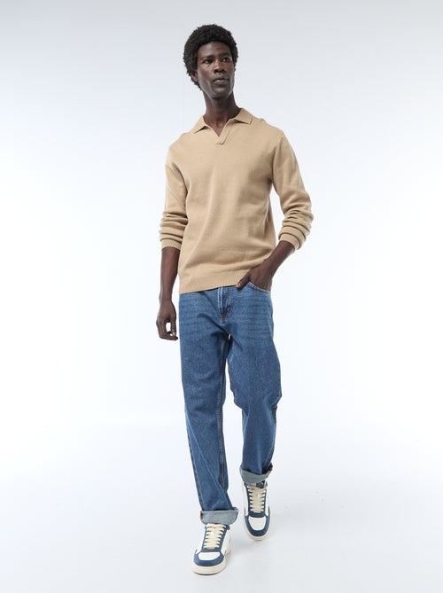 Pull in maglia con collo polo - Kiabi