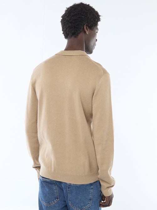 Pull in maglia con collo polo - Kiabi