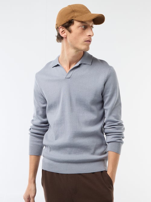 Pull in maglia con collo polo - Kiabi