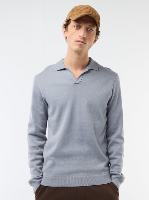 Pull in maglia con collo polo - Kiabi