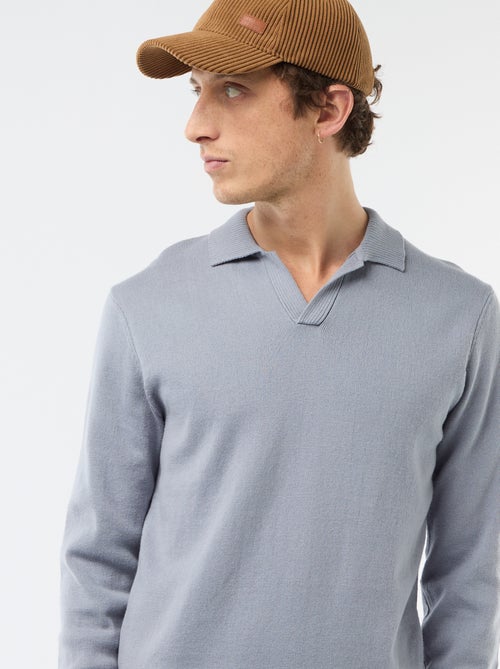 Pull in maglia con collo polo - Kiabi