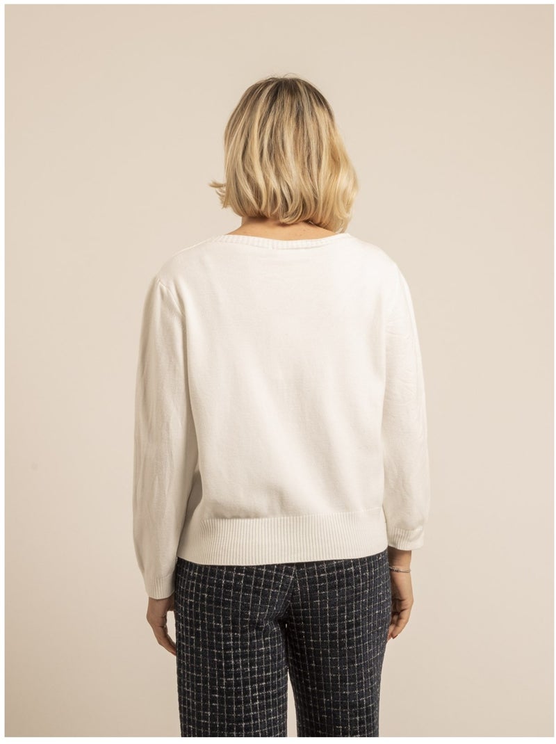 Pull in maglia KAORI Bianco - Kiabi