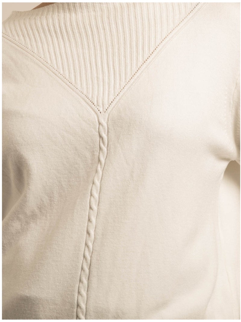 Pull in maglia KAORI Bianco - Kiabi