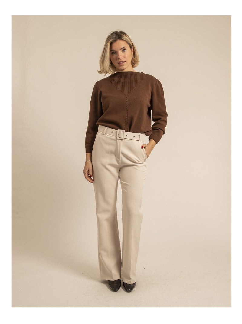 Pull in maglia KAORI Marrone - Kiabi