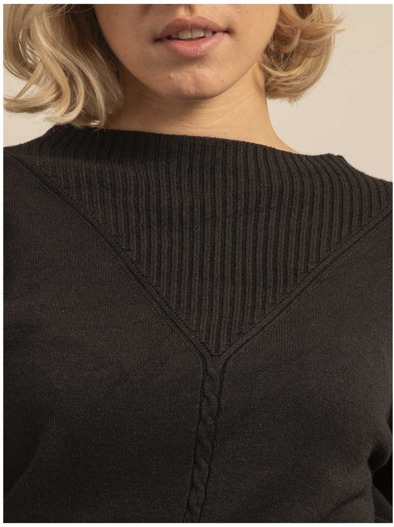 Pull in maglia KAORI Nero - Kiabi