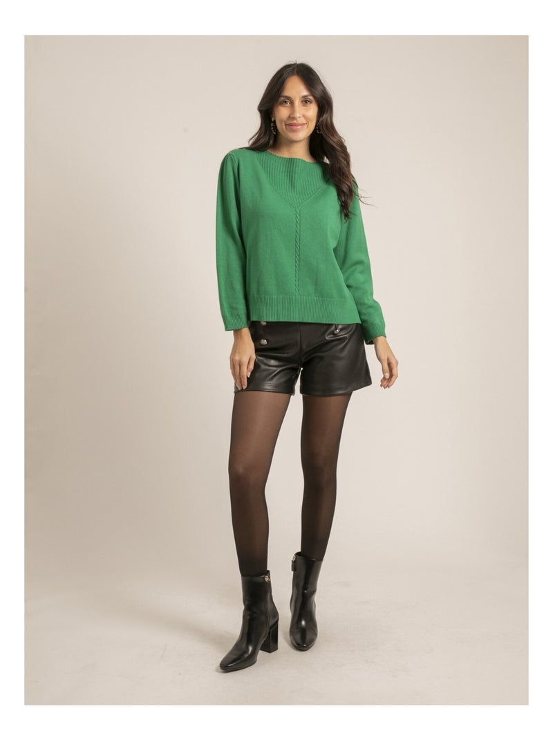 Pull in maglia KAORI Verde - Kiabi
