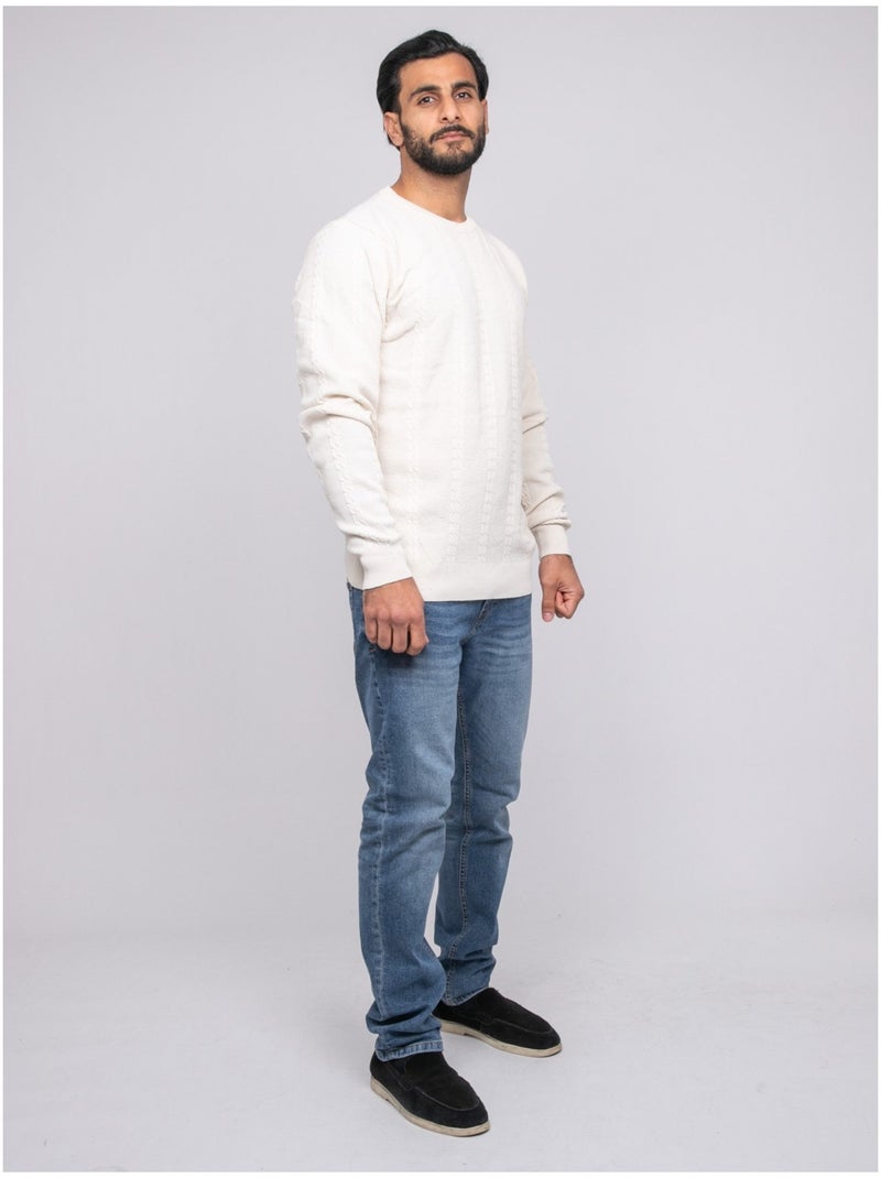 Pull intrecciato AMOROL Beige - Kiabi