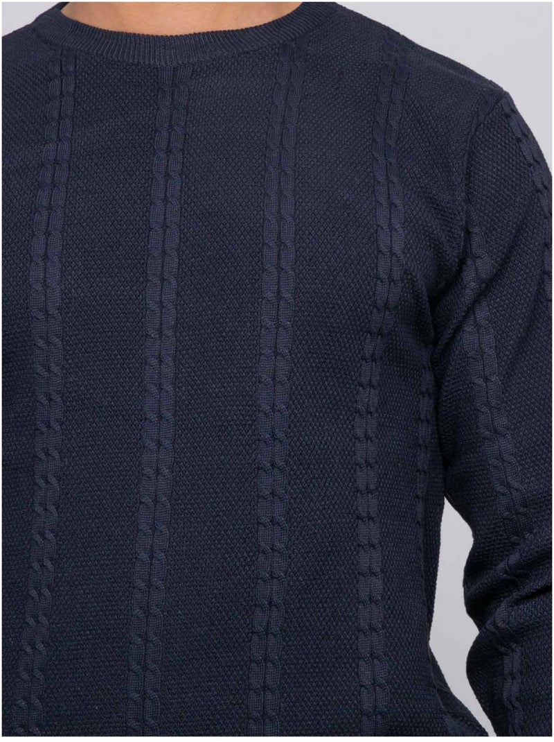 Pull intrecciato AMOROL Blu marino - Kiabi