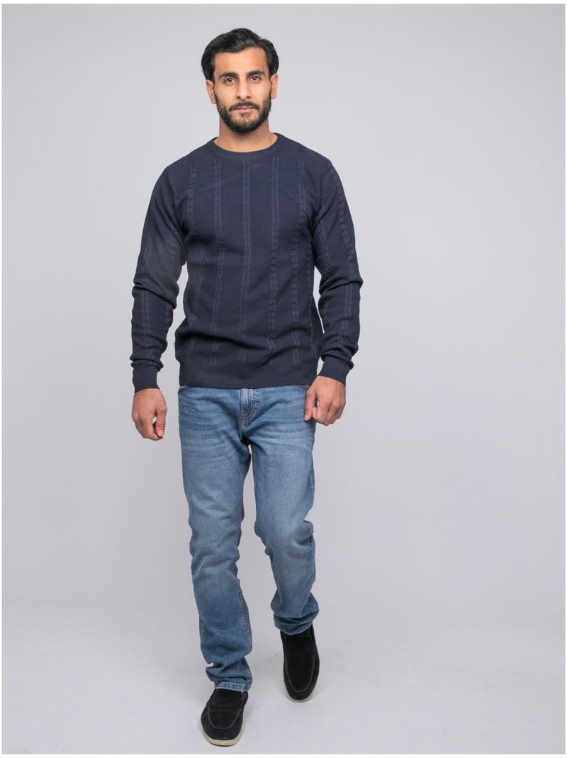 Pull intrecciato AMOROL Blu marino - Kiabi