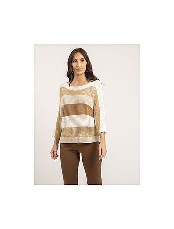 Pull léger col rond rayures KLAO