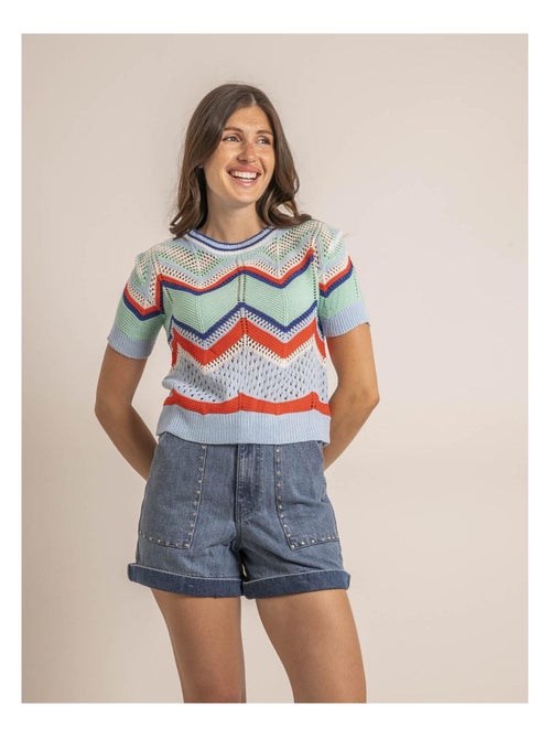 Pull léger manches courtes KURINA - Kiabi