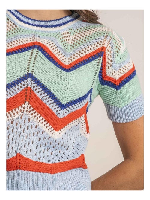 Pull léger manches courtes KURINA - Kiabi