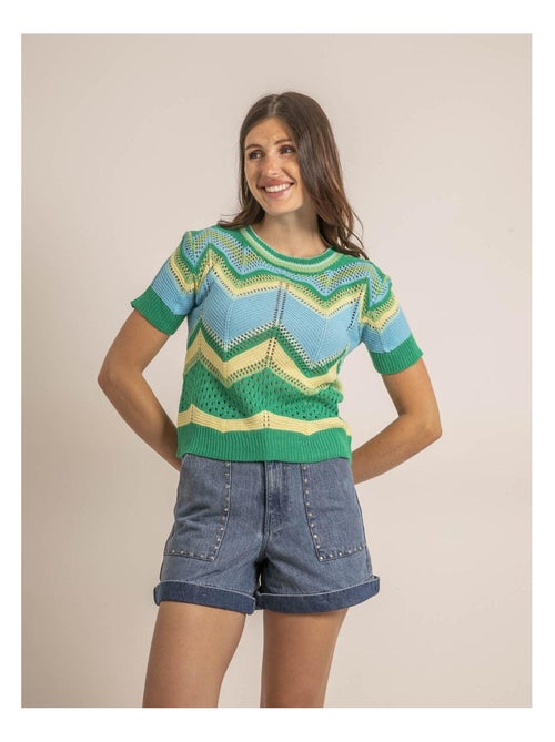 Pull léger manches courtes KURINA - Kiabi