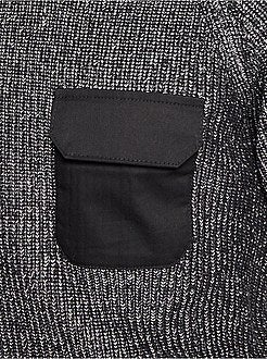 Pull raglan tasca sul petto - Kiabi