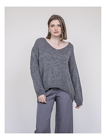 Pull scollo a V KLORIANE