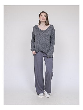 Pull scollo a V KLORIANE