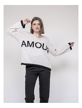 Pull scritta AMOUR KLAOFINA