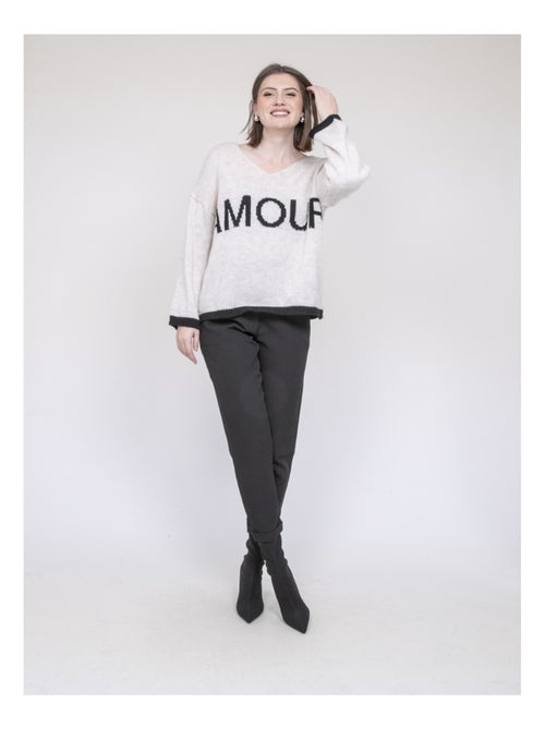 Pull scritta AMOUR KLAOFINA - Kiabi