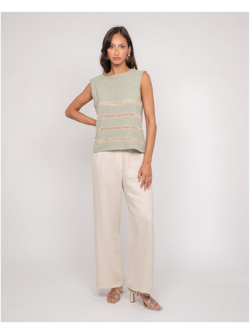 Pull senza maniche a righe lurex KAVIA - Kiabi