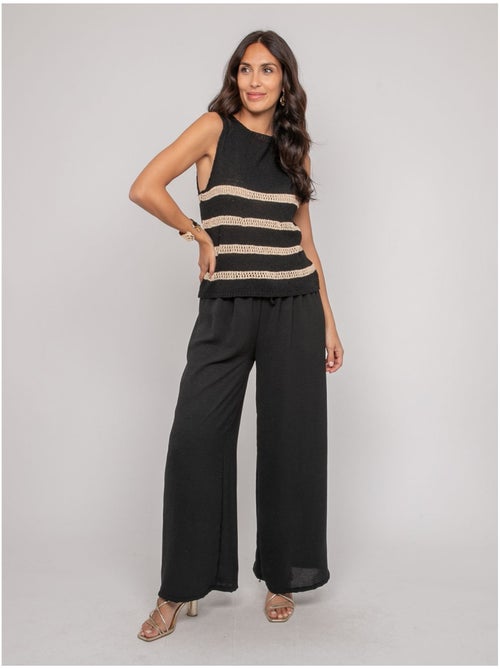 Pull senza maniche a righe lurex KAVIA - Kiabi