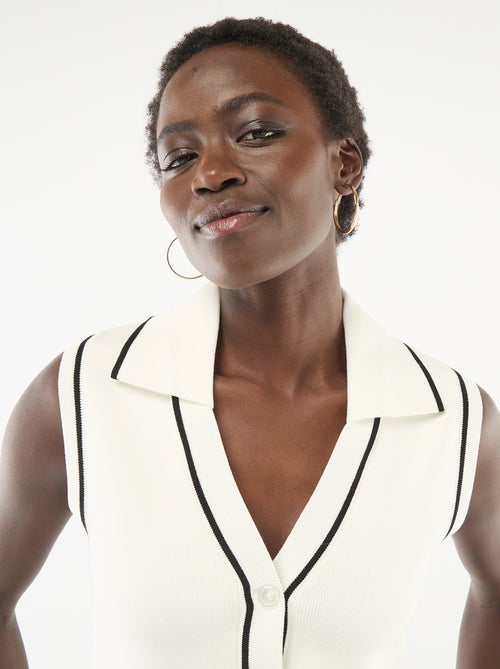 Pull senza maniche con collo polo - Kiabi