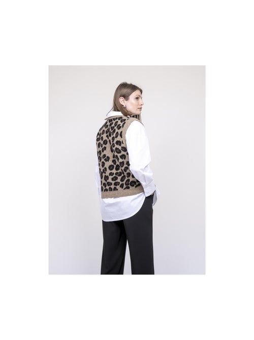 Pull senza maniche leopardato KURTINA - Kiabi